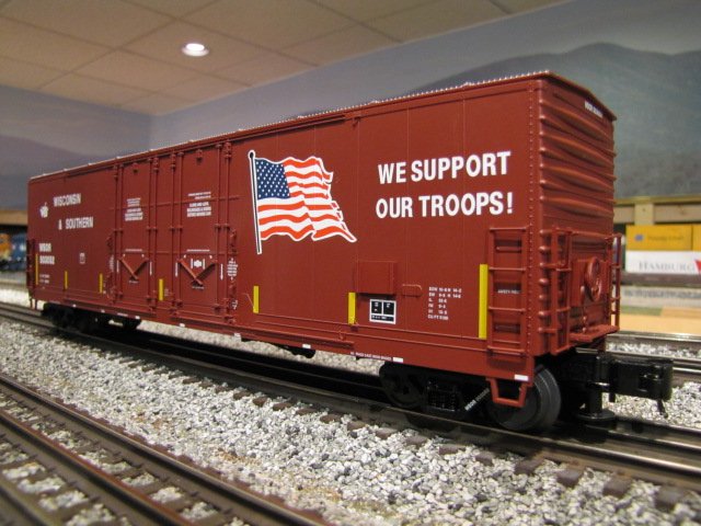 Wisconsin & Southern 53' Evans Double Plug-Door Box Car #503052 (Troops)