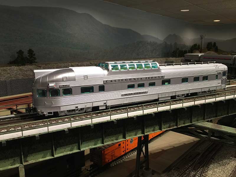 Western Pacific Silver Crescent Streamlined Dome Observation Car