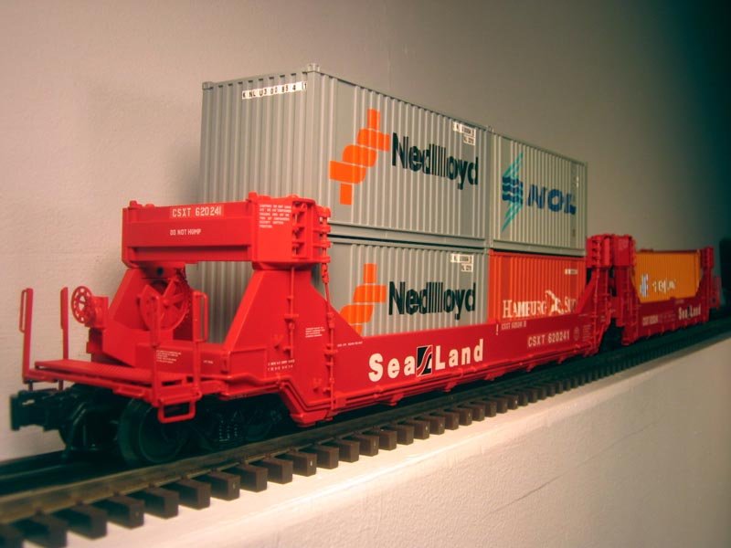 CSX/SeaLand #620241 Gunderson Stack Car A-B Set