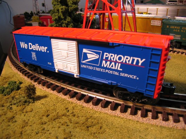 Priority Mail Operating Box Car