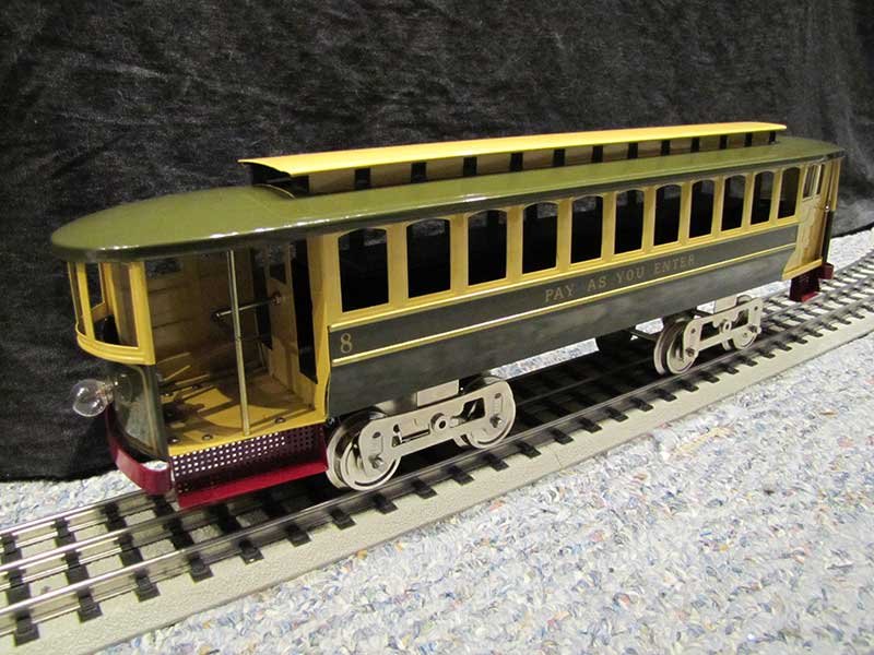 Lionel Corporate Tinplate (MTH) No. 8 Pay-As-You-Enter Trolley w/Proto-Sound 2.0