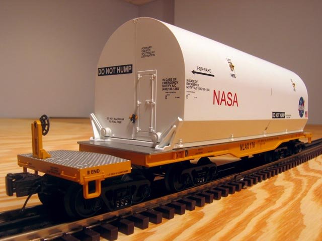 NASA 47' TTX Heavy Duty Flat Car w/Cover