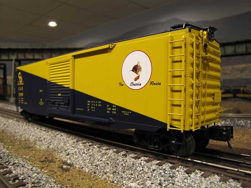 MTH 2013 club car. 50' Chessie Ps-1 Box Car w/Youngstown Door