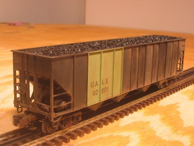 Undecorated 4 Bay High Side Coal Hopper w/GALX custom livery